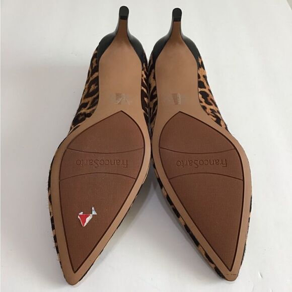 Franco Sarto Brown Calf Hair Duran2 Pointed Toe Heels Size 9 1/2 - Picture 8 of 13
